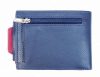 Choice kék-piros női bőr pénztárca, kivehető kártyatartóval