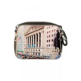   Gola női fekete mintás oldaltáska, válltáska 22 x 17 x 6 cm