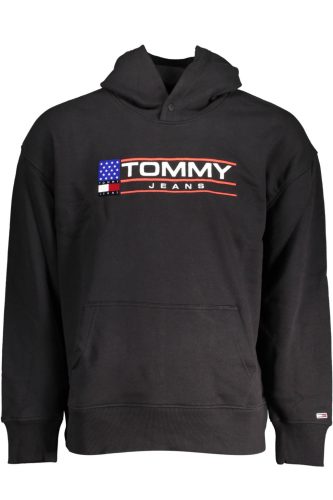 Tommy Hilfiger férfi fekete pulóver, pulcsi
