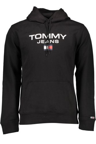 Tommy Hilfiger férfi fekete pulóver, pulcsi