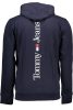 Tommy Hilfiger férfi kék cipzáros pulóver