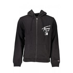 Tommy Hilfiger férfi fekete cipzáros pulóver