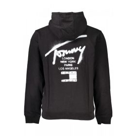 Tommy Hilfiger férfi fekete cipzáros pulóver