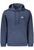 Tommy Hilfiger férfi kék cipzáras pulóver