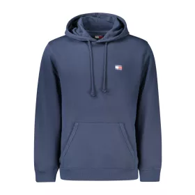 Tommy Hilfiger férfi kék cipzáras pulóver