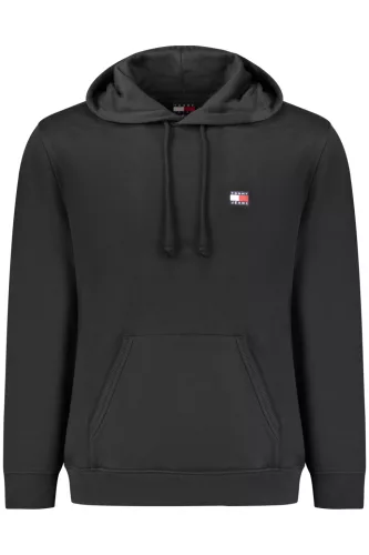 Tommy Hilfiger férfi fekete cipzáras pulóver