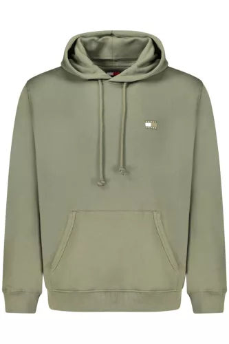 Tommy Hilfiger férfi cipzáras pulóver, zöld
