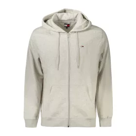 TOMMY HILFIGER FÉRFI CIPZÁRAS PULÓVER SZÜRKE