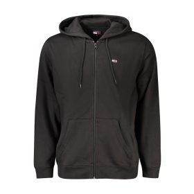 TOMMY HILFIGER FÉRFI CIPZÁRAS PULÓVER FEKETE XL