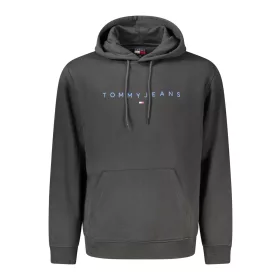 Tommy Hilfiger férfi fekete cipzáras pulóver