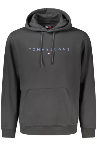 Tommy Hilfiger férfi fekete cipzáras pulóver