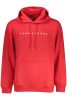 TOMMY HILFIGER PIROS FÉRFI CIPZÁRAS pulóver