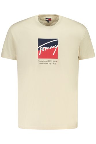 TOMMY HILFIGER férfi rövid ujjú póló BEIGE