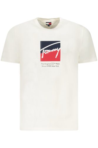 TOMMY HILFIGER férfi rövid ujjú póló FEHÉR