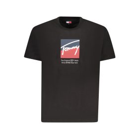 TOMMY HILFIGER férfi rövid ujjú póló FEKETE