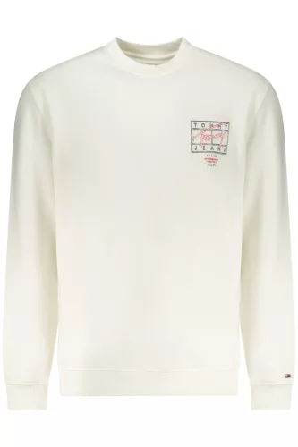 Tommy Hilfiger férfi cipzáras pulóver fehér