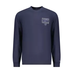 Tommy Hilfiger férfi kék cipzáras pulóver