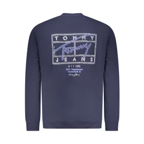 Tommy Hilfiger férfi kék cipzáras pulóver