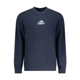 Tommy Hilfiger férfi kék cipzáras pulóver