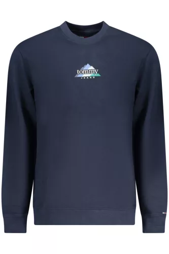 Tommy Hilfiger férfi kék cipzáras pulóver