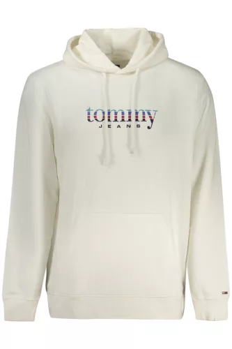 Tommy Hilfiger férfi cipzáras pulóver fehér