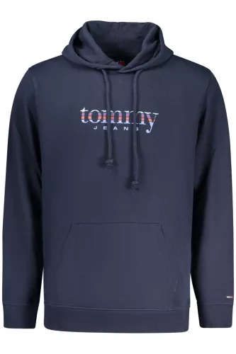 Tommy Hilfiger férfi kék cipzáras pulóver