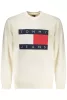 Tommy Hilfiger férfi cipzáras pulóver fehér