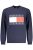 Tommy Hilfiger férfi kék cipzáras pulóver