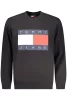 Tommy Hilfiger férfi fekete cipzáras pulóver