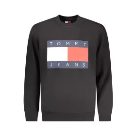 Tommy Hilfiger férfi fekete cipzáras pulóver