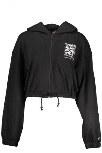 TOMMY HILFIGER FEKETE CIPZÁROS NŐI PULÓVER