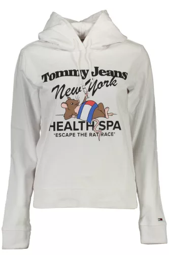 TOMMY HILFIGER  NŐI FEHÉR PULÓVER