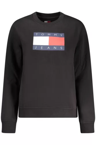 Tommy Hilfiger női fekete cipzáras pulóver