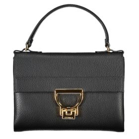   Coccinelle női fekete bőr kézitáska, válltáska 21.5 x 15.5 x 3 cm