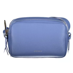  Coccinelle női kék bőr oldaltáska, crossbody 22 x 13 x 10 cm