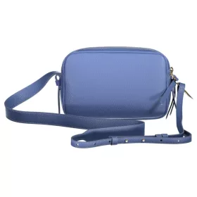   Coccinelle női kék bőr oldaltáska, crossbody 22 x 13 x 10 cm
