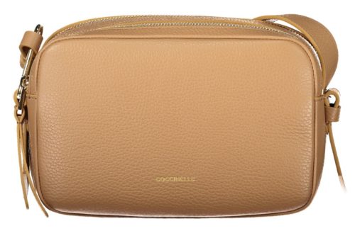  Coccinelle női barna bőr oldaltáska, crossbody 22 x 13 x 10 cm