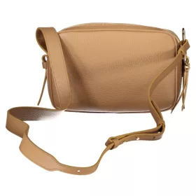   Coccinelle női barna bőr oldaltáska, crossbody 22 x 13 x 10 cm