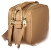  Coccinelle női barna bőr oldaltáska, crossbody 22 x 13 x 10 cm