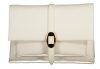 Coccinelle női fehér bőr oldaltáska, crossbody 25 x 16 x 10 cm 