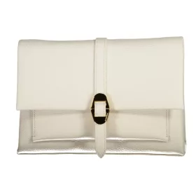   Coccinelle női fehér bőr oldaltáska, crossbody 25 x 16 x 10 cm