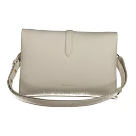   Coccinelle női fehér bőr oldaltáska, crossbody 25 x 16 x 10 cm