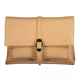   Coccinelle női barna bőr oldaltáska, crossbody 25 x 16 x 10 cm