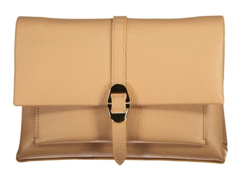  Coccinelle női barna bőr oldaltáska, crossbody 25 x 16 x 10 cm