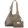 Coccinelle C-Easy sötét taupe női marhabőr hobó válltáska 30 x 25 x 10 cm
