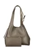 Coccinelle C-Easy sötét taupe női marhabőr hobó válltáska 30 x 25 x 10 cm