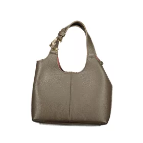   Coccinelle C-Easy sötét taupe női marhabőr hobó válltáska 20 x 15 x 13 cm