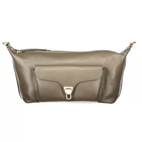   Coccinelle Beat Generation taupe női bőr oldaltáska 28 x 17 x 12 cm
