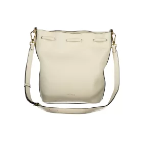   Coccinelle Beat Generation fehér bőr bucketbag, vödörtáska 27 × 21 × 14 cm