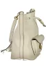 Coccinelle Beat Generation fehér bőr bucketbag, vödörtáska 27 × 21 × 14 cm